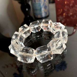 Big clear beads bracelet🤍💎